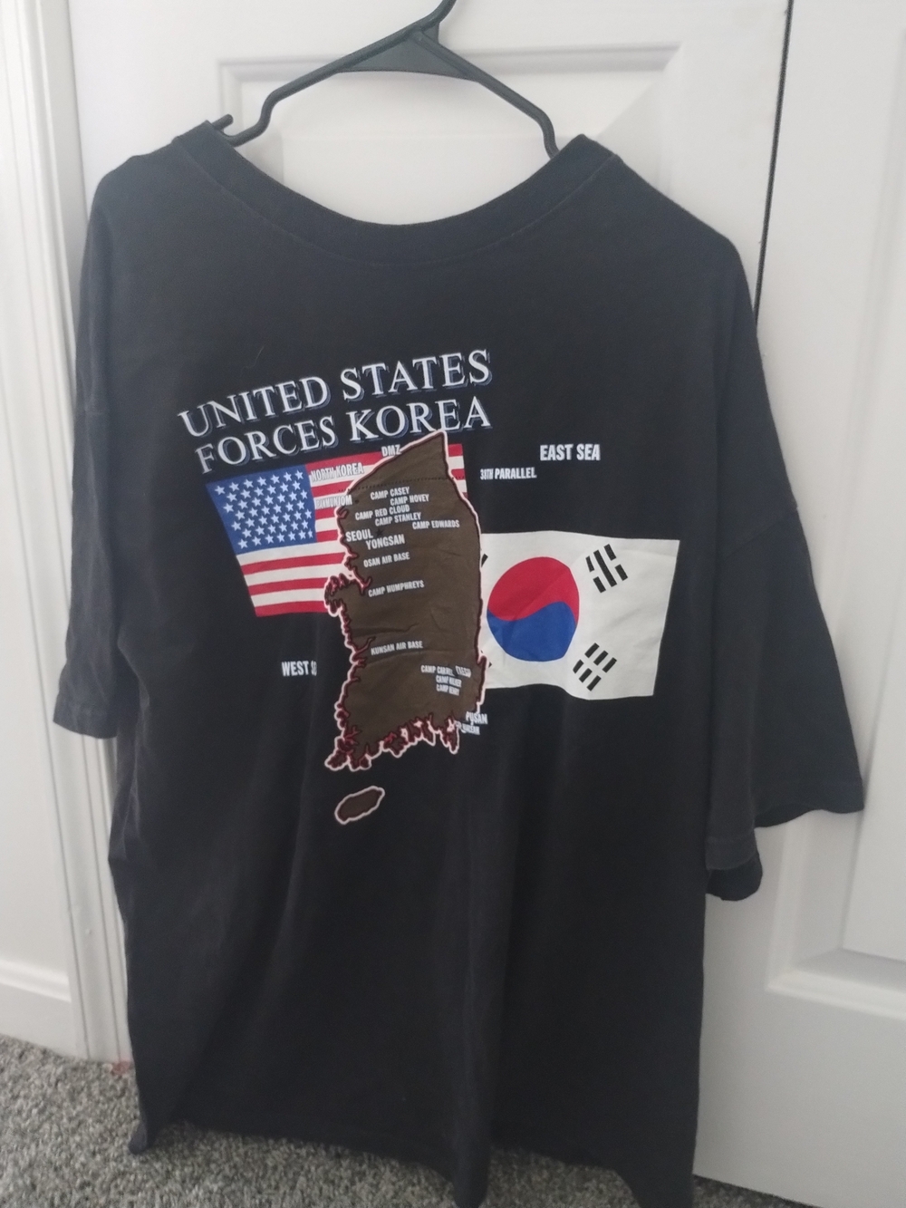 United States Forces Korea Graphic Tee - Black Vintage Xl